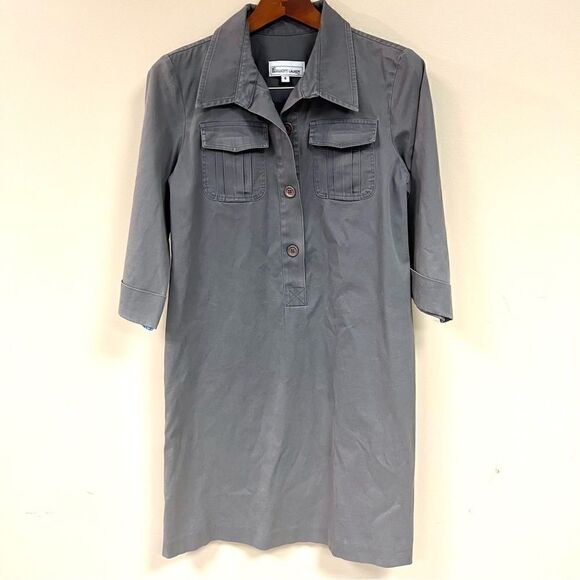 Elliott Lauren grey shirt dress size 8 - Picture 1 of 6